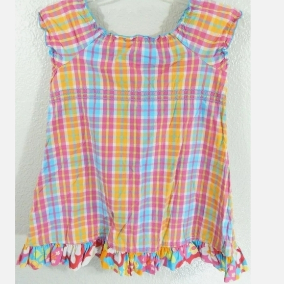 Hanna Andersson Multicolor Plaid Dress **Runs Large** - Picture 2 of 3